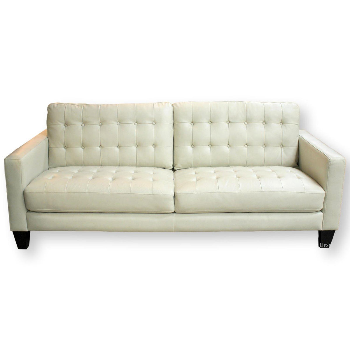 Abbyson Bone Leather Sofa