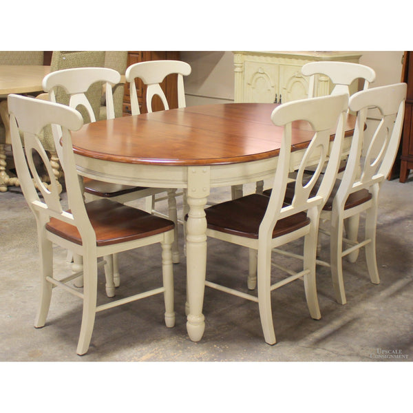 A-America Two-Tone Dinette Table w/6 Chairs