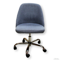 Denim Blue & Chrome Task Chair