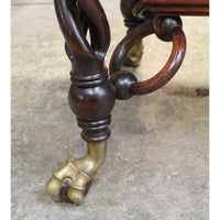 Mahogany "Lion" Accent Table