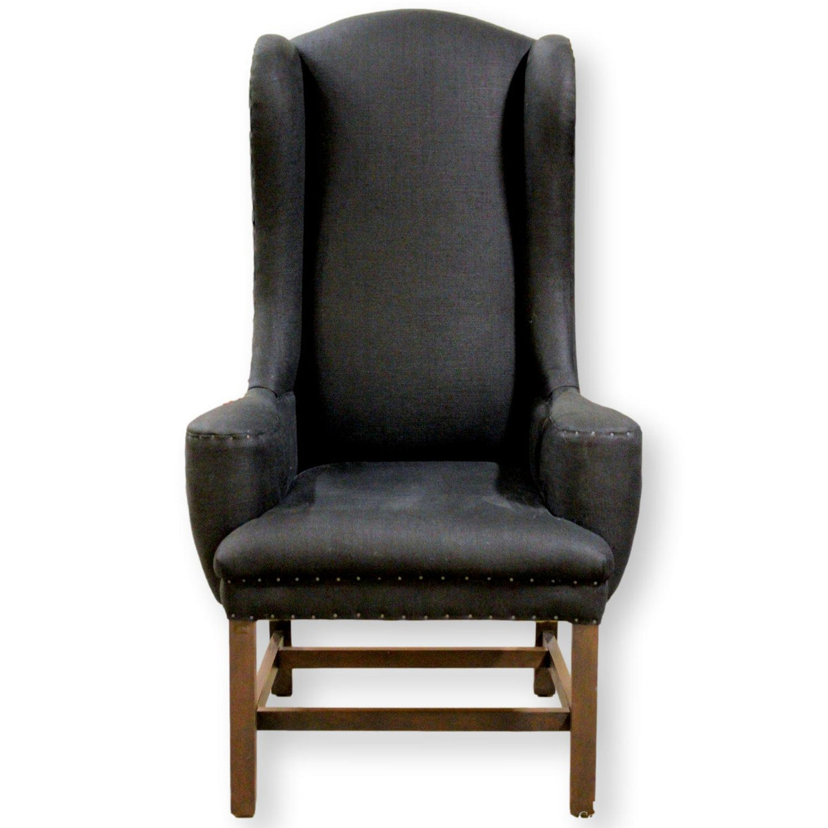 Restoration Hardware Black Wingback Chair