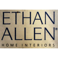 Ethan Allen Button Tufted Print Sofa