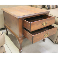 Cherry 2 Drawer End Table