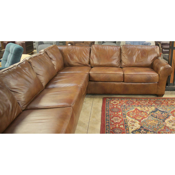 Flexsteel Leather ' L ' Sectional Sofa