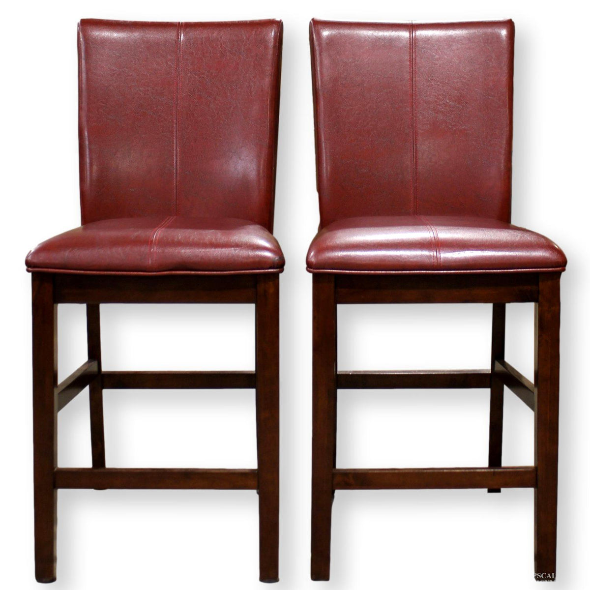 A-America Pair of Cordovan Counter Stools