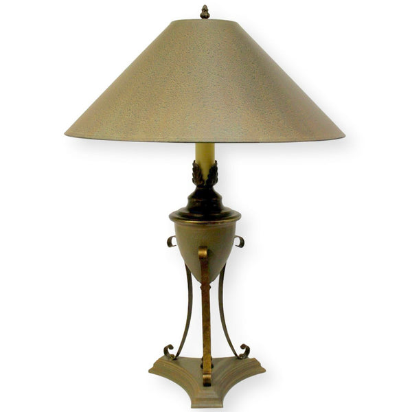 Bronze Pedestal Urn Table Lamp