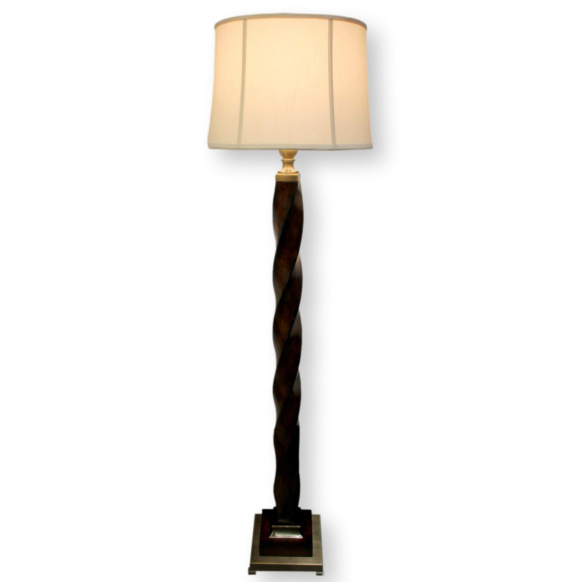 Twisted Column Floor Lamp
