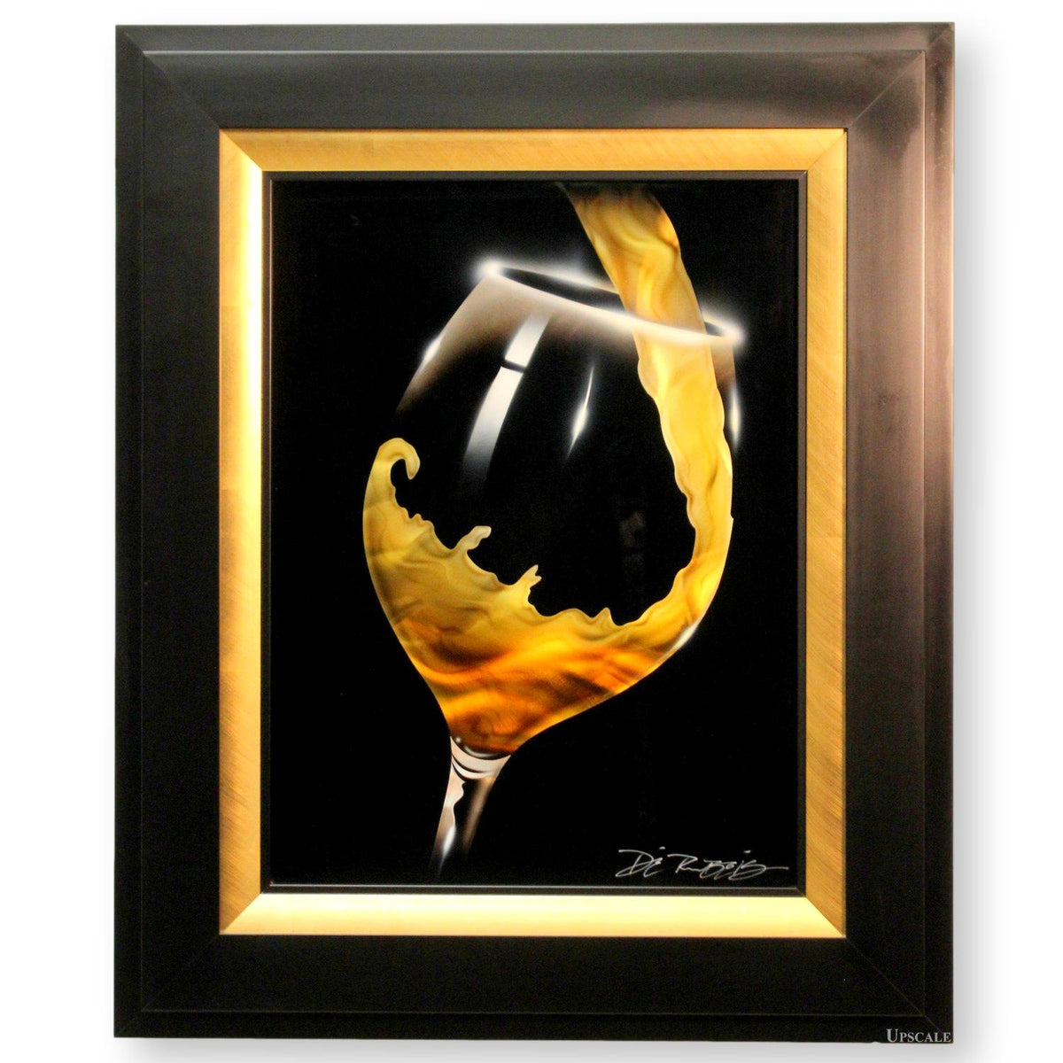 Framed 'White Pour' By Chris DeRubeis