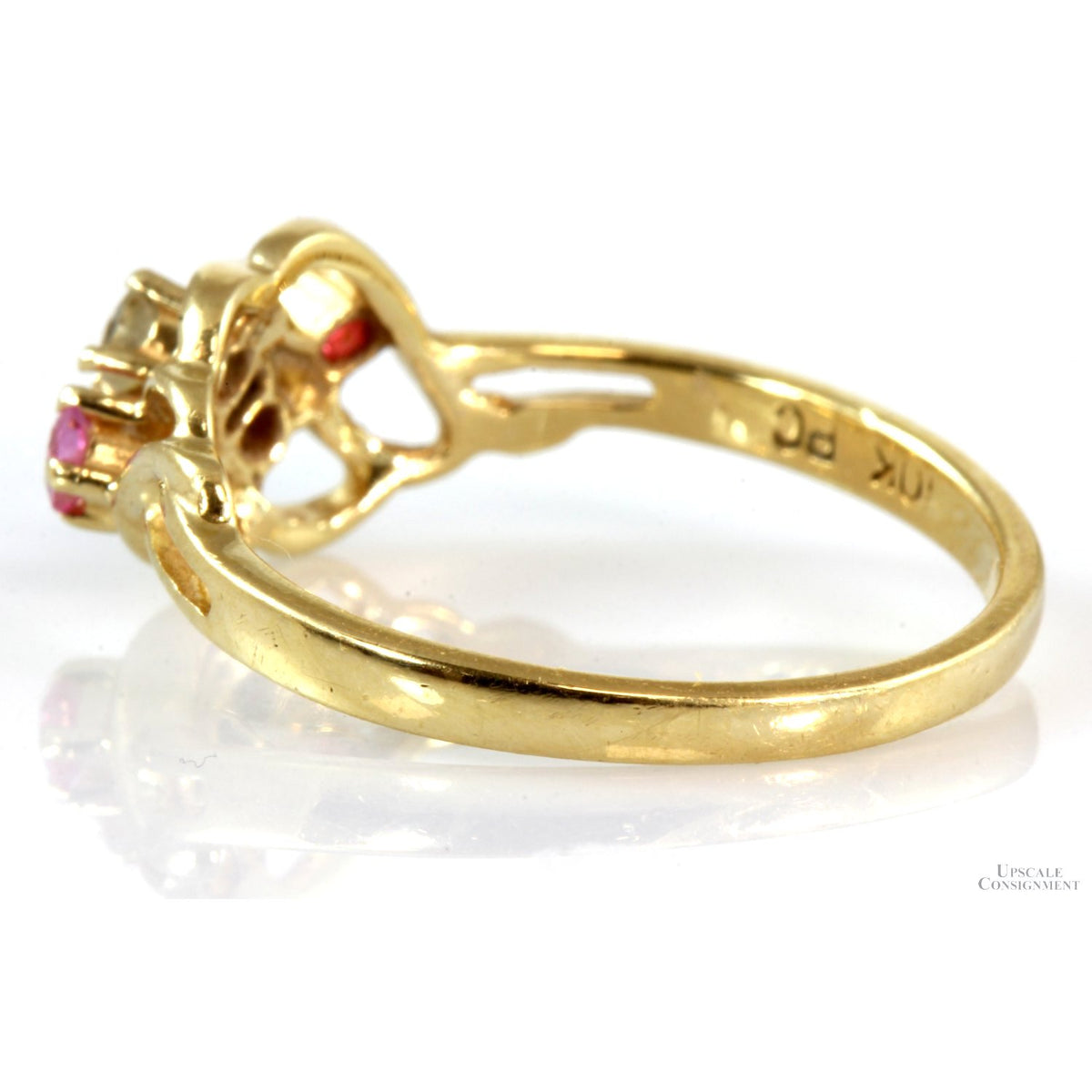0.28ctw 4-Stone 10K Yellow Gold Mother's Ring