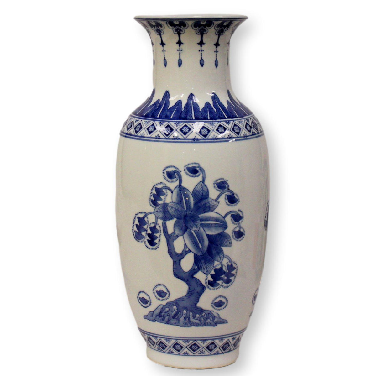 Blue & White Urn Style Vase