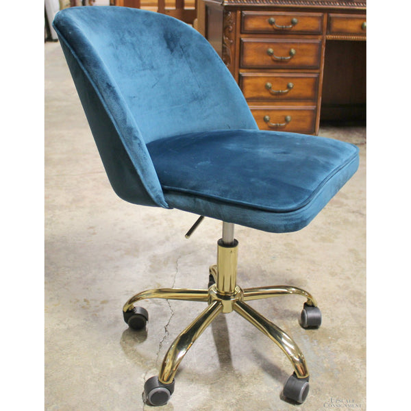 Blue & Gold Office Chair