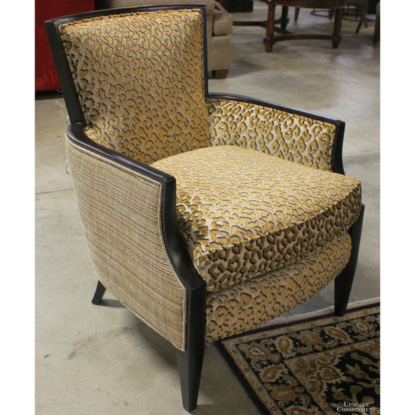 Sam Moore Leopard Print Accent Chair