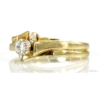 .20ctw Diamond 14K Yellow Gold Engagement & Wedding Ring Set