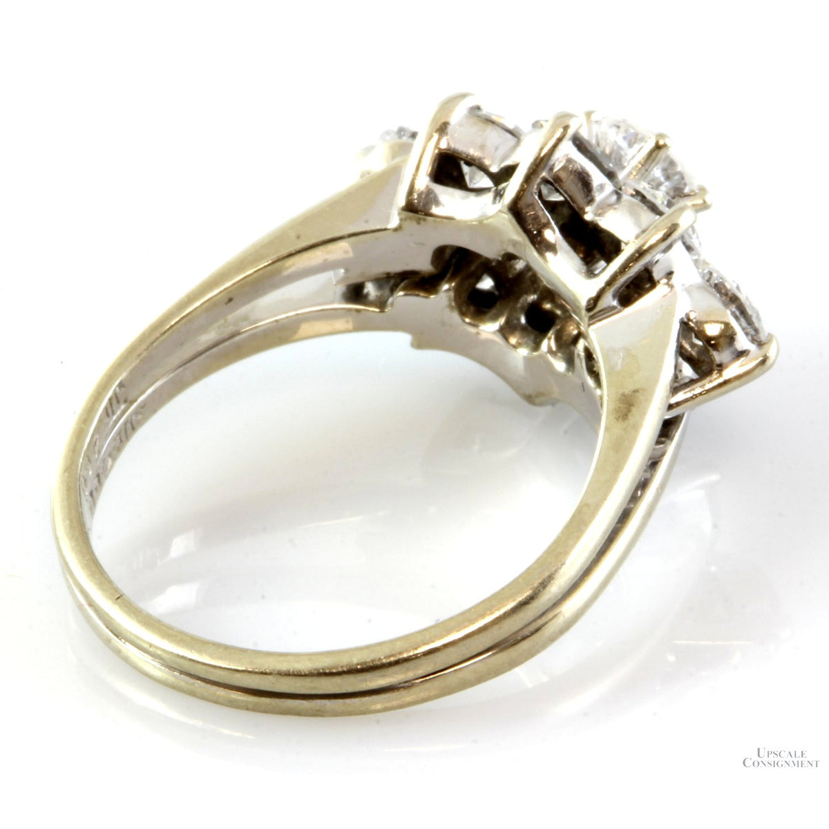2.01ctw Diamond 14K White Gold Engagement Wedding Set