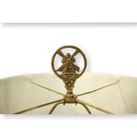 Windmill Finial Brass Floor Lamp