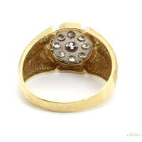 14K Two-Tone Gold Men's 1.5ctw Brilliant Diamond Ring