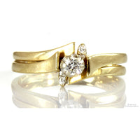 .20ctw Diamond 14K Yellow Gold Engagement & Wedding Ring Set