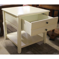 Pier 1 Imports Ivory Side Table w/Drawer