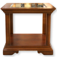Thomasville Square End Table w/Glass Insert Top
