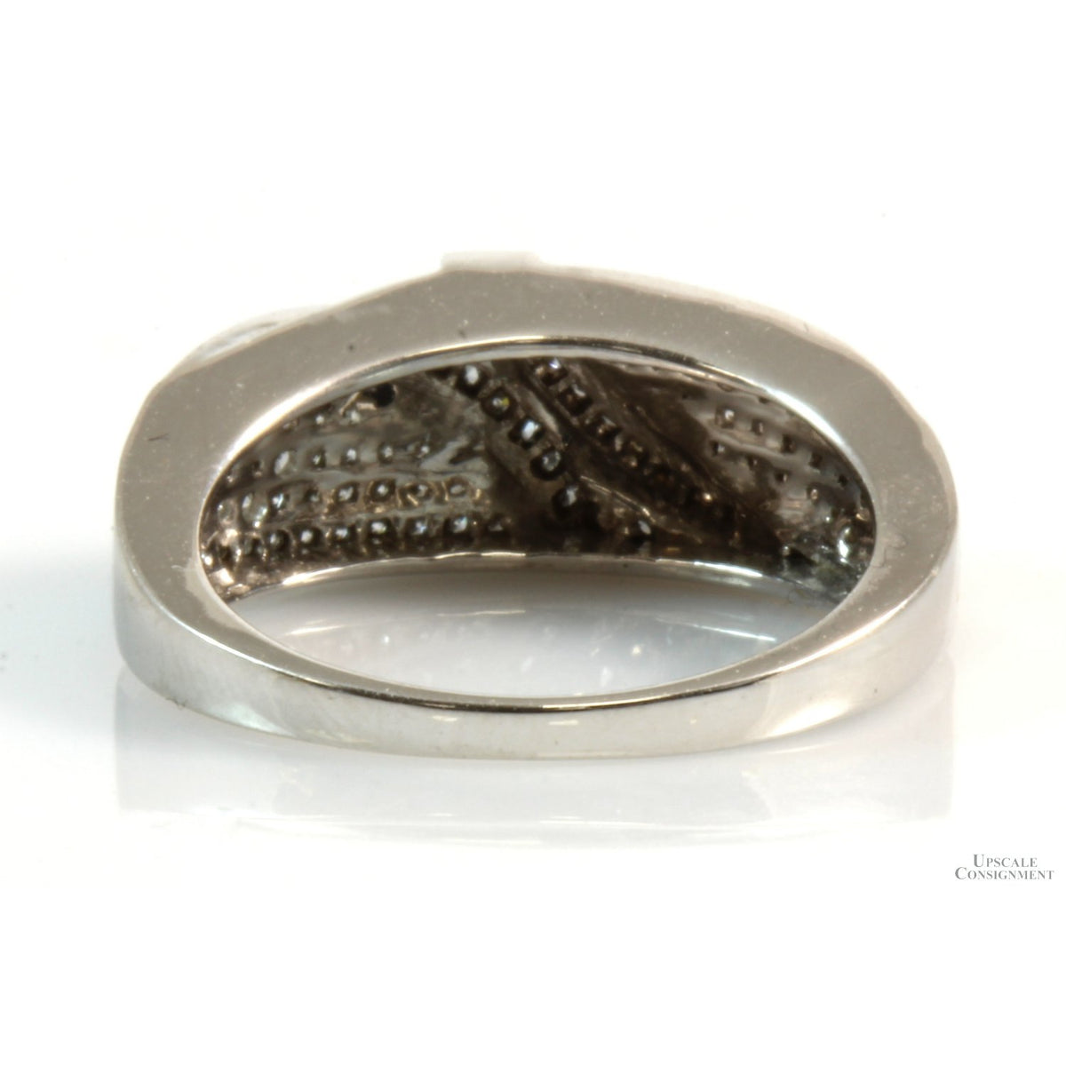 .25ctw Diamond 10K White Gold & Black Rhodium Plated Ring