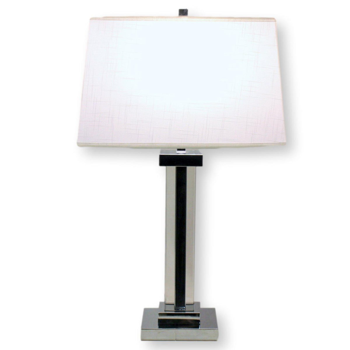 Modern Home Lighting Glass & Chrome Table Lamp
