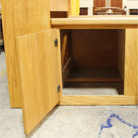Oak Twin Captain's Bed W/Drawers