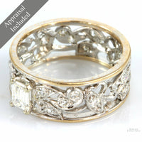 Edwardian Revival Style .90ctw Diamond Ring - .44ct Solitaire