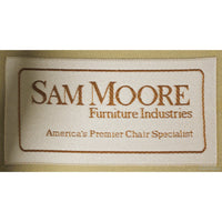 Sam Moore Ivory Leather Fauteuil Chair