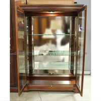 Lighted Mahogany Display Cabinet