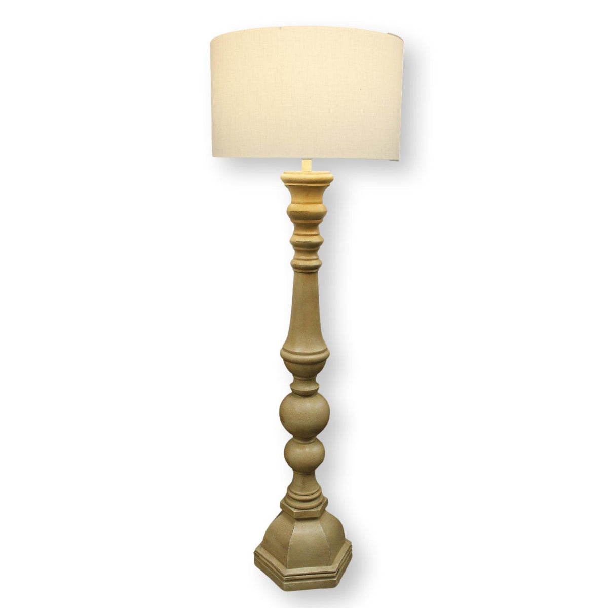 Turned Column Floor Lamp