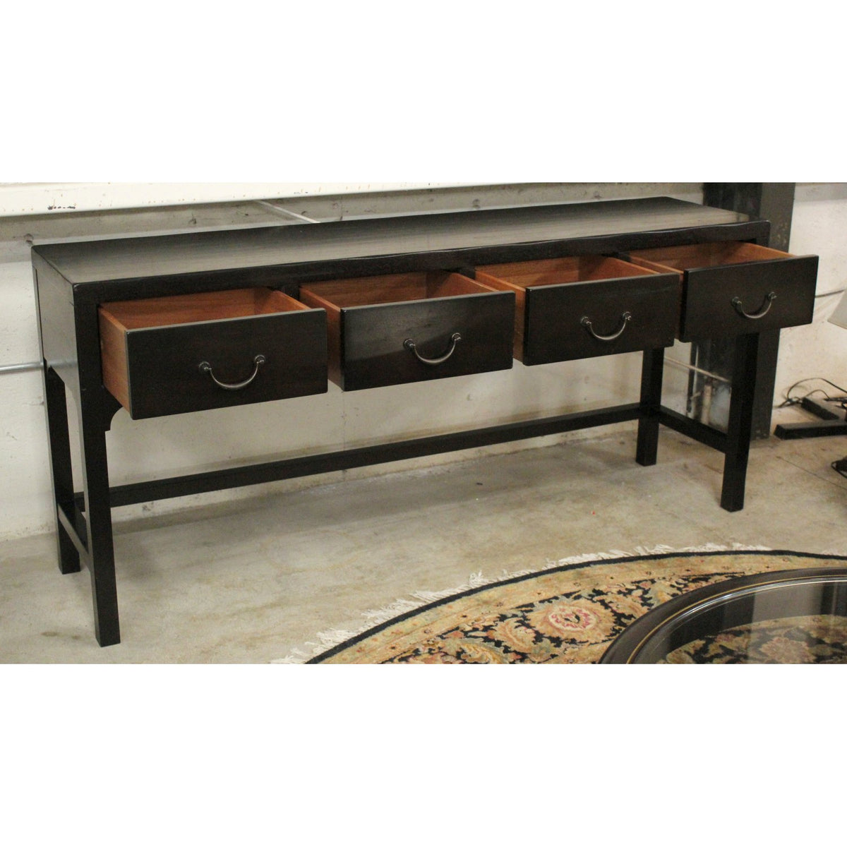 Long 4 Drawer Console Table