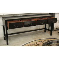 Long 4 Drawer Console Table