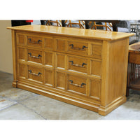 Kroehler Oak 6 Drawer Dresser