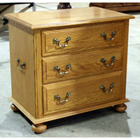 Ethan Allen Oak 3 Drawer Accent Chest