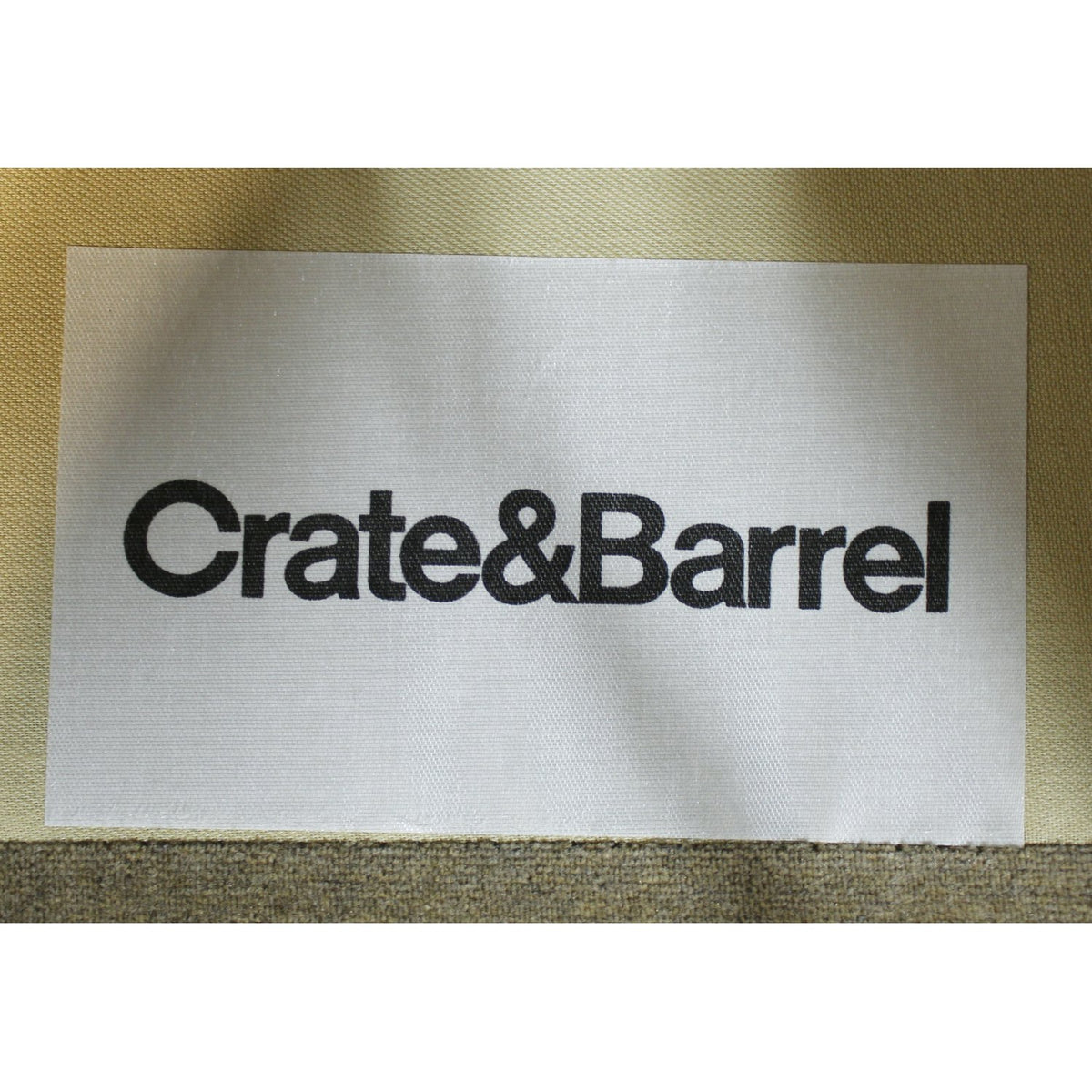 Crate & Barrel Taupe Contemporary Recliner