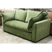 Green Velour Sleeper Sofa