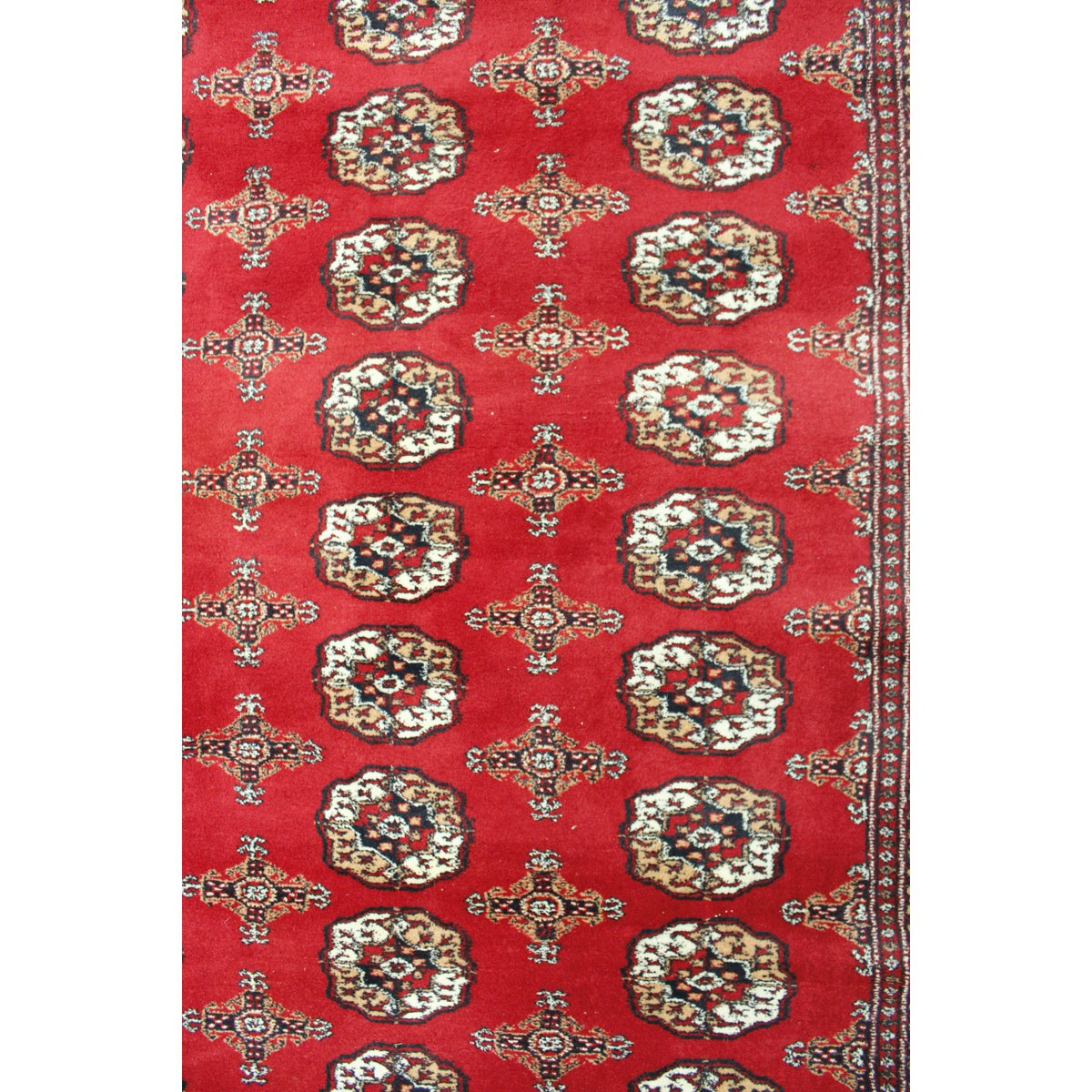 9' X 12' 2" Red Persian Area Rug w/Fringe