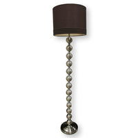 Brushed Nickel Stacked Sphere Floor Lamp