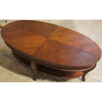 Oval Mahogany Coffee Table