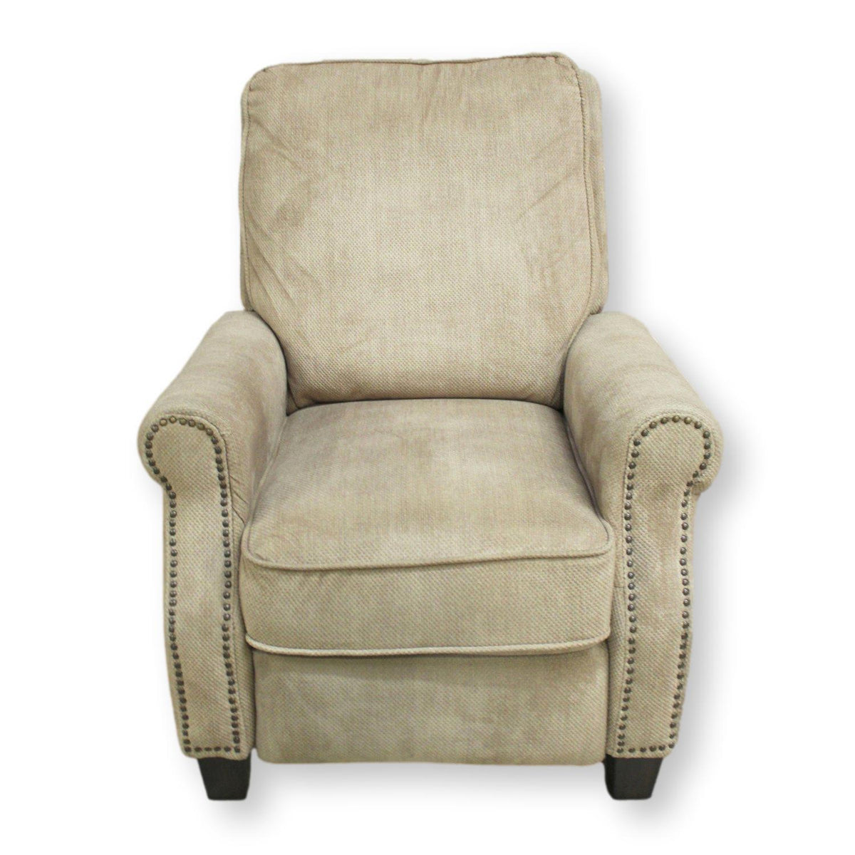 New Meridan Tan Push-Back Recliner