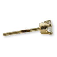 .20 ct Round Brilliant-Cut Diamond 14K Singular Earring