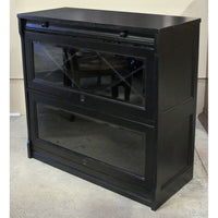 Coaster Furniture Black Barrister Style Wine Cabinet