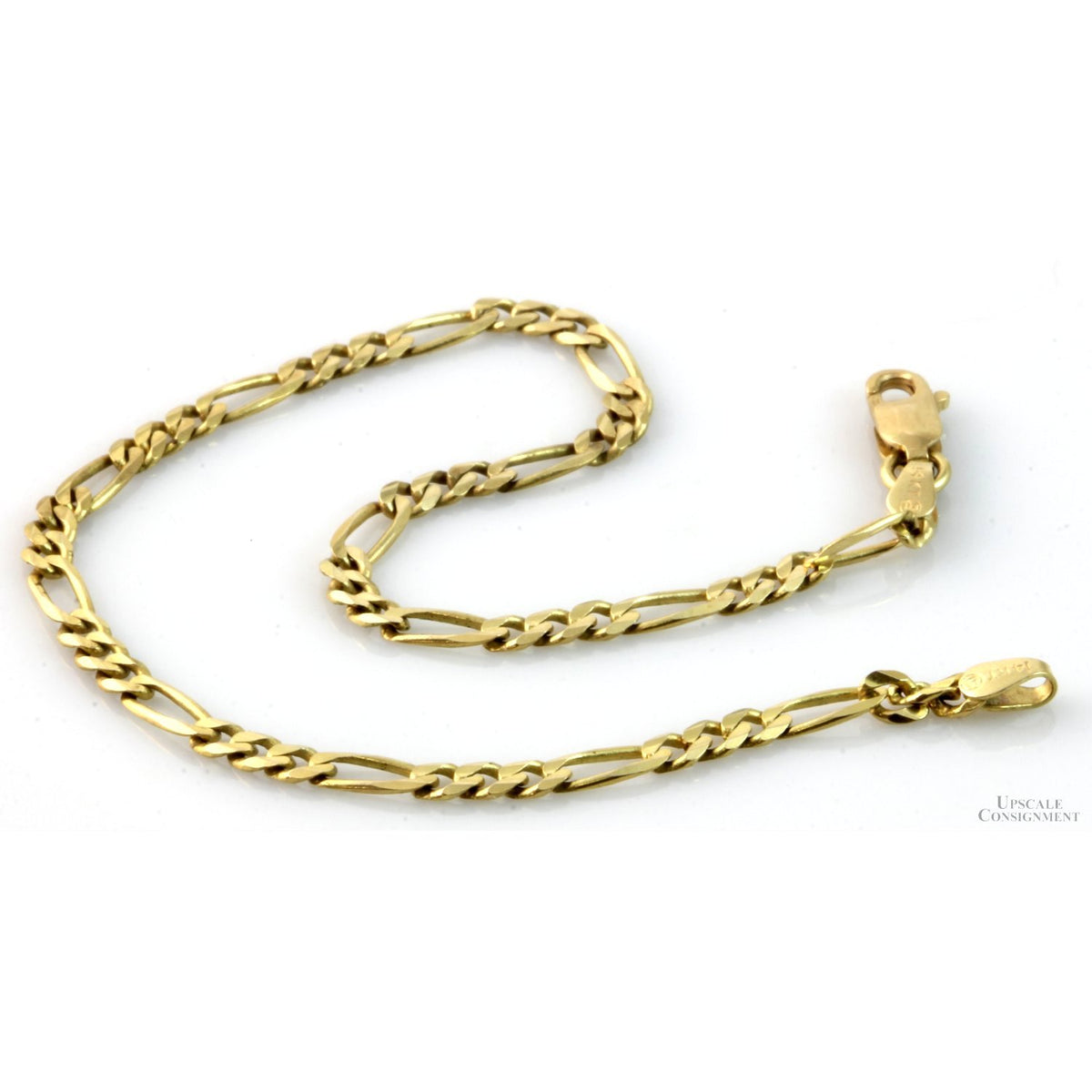 14K Gold Figaro Style Chain Bracelet