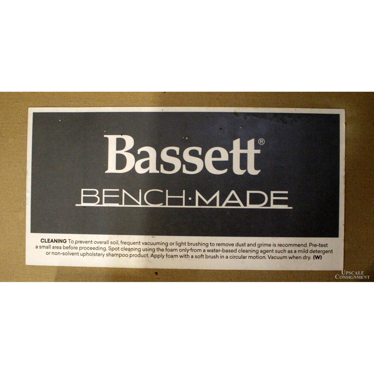 Bassett Light Blue Benchmade Loveseat