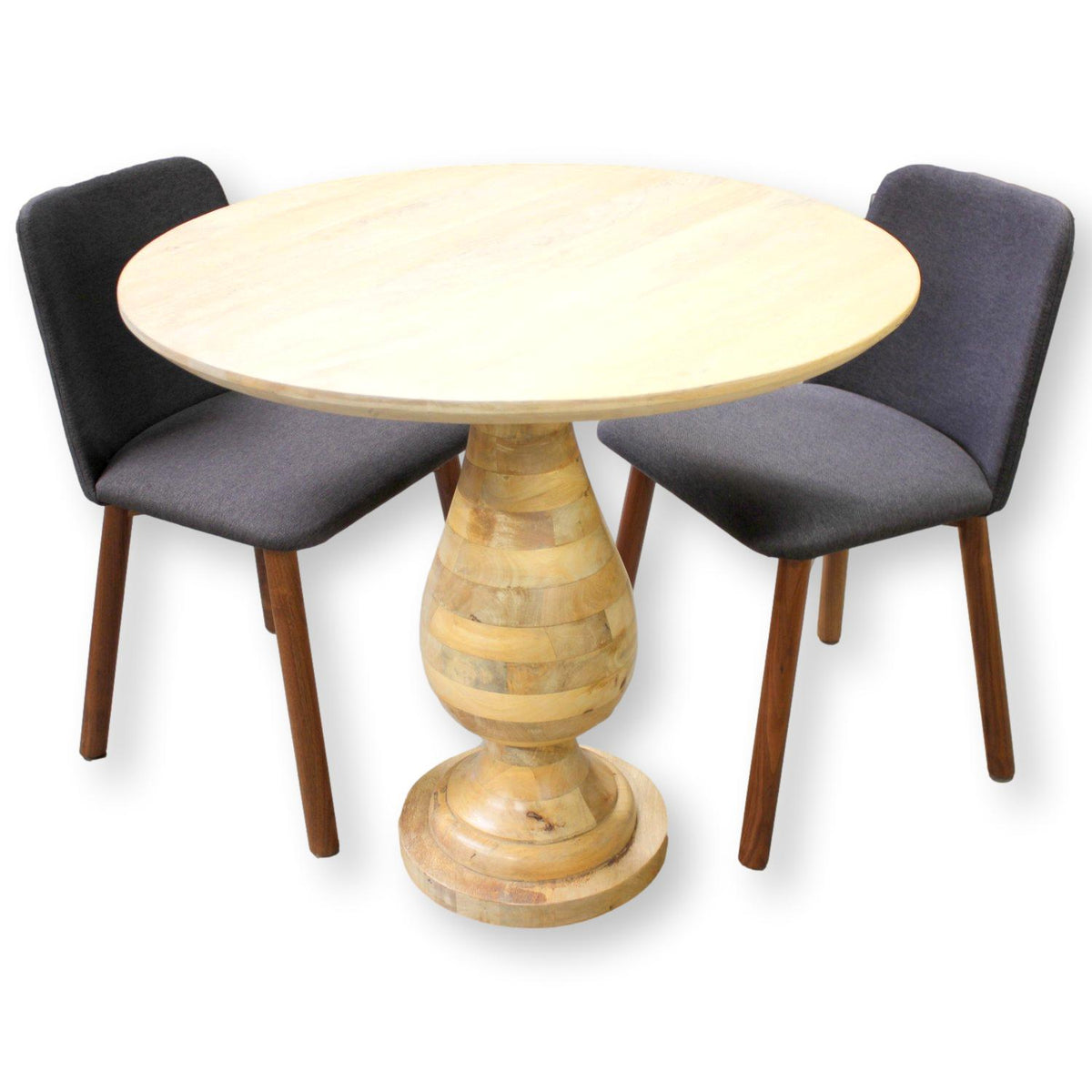 West Elm Natural Bistro Table w/2 Chairs