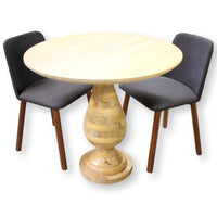 West Elm Natural Bistro Table w/2 Chairs