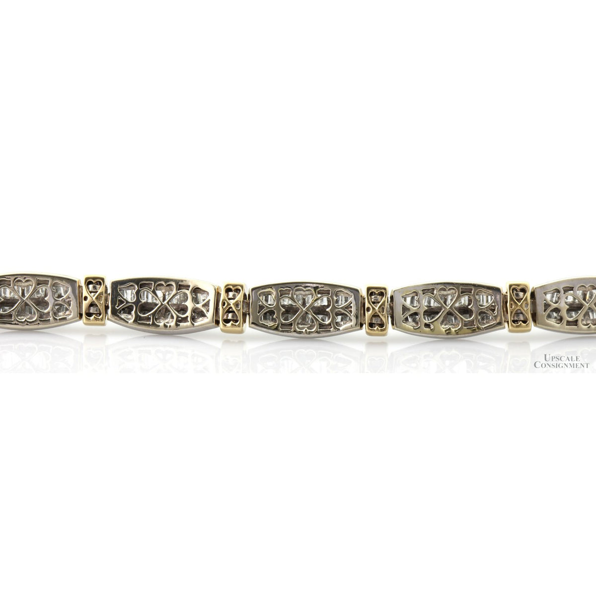 5.50 ctw Natural Diamonds 14K Gold Bracelet | Appraisal Included