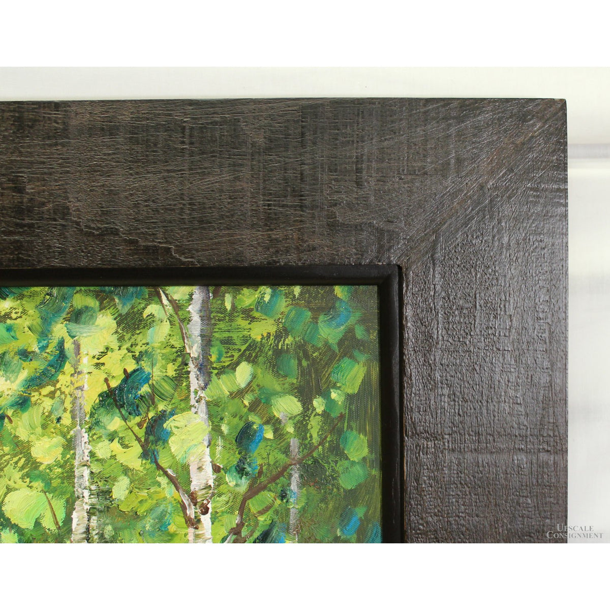 Original Oil Painting - Birch Forest w/Flowers