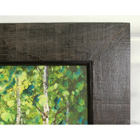 Original Oil Painting - Birch Forest w/Flowers