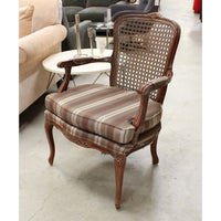 Harris Marcus Home Mocha & Gray Striped Fauteuil Chair